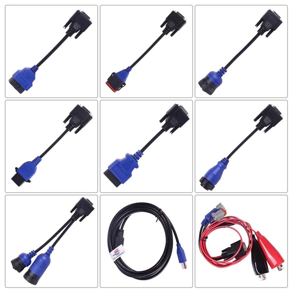 NEXIQ 125032 USB Link Truck Diagnostic Tool Heeavy Duty Truck Scanner N1 with All Adapters