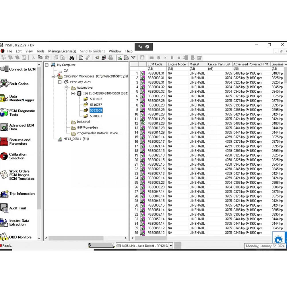 CUMMINS INSITE 8.9.2.79 PRO 2024 Diagnosis Software