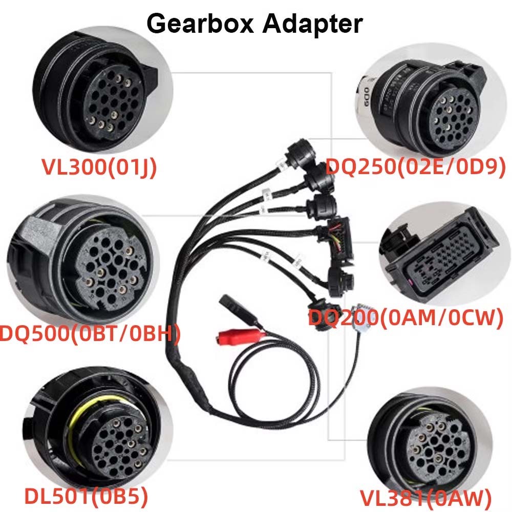PCMFLASH V1.21 Gearbox For VAG DSG/CVT TCU ECU Read and Write Programmer Gearbox Adapter cables ECU FLASH for DQ250 DQ200 VL381 VL300 DQ500 DL501