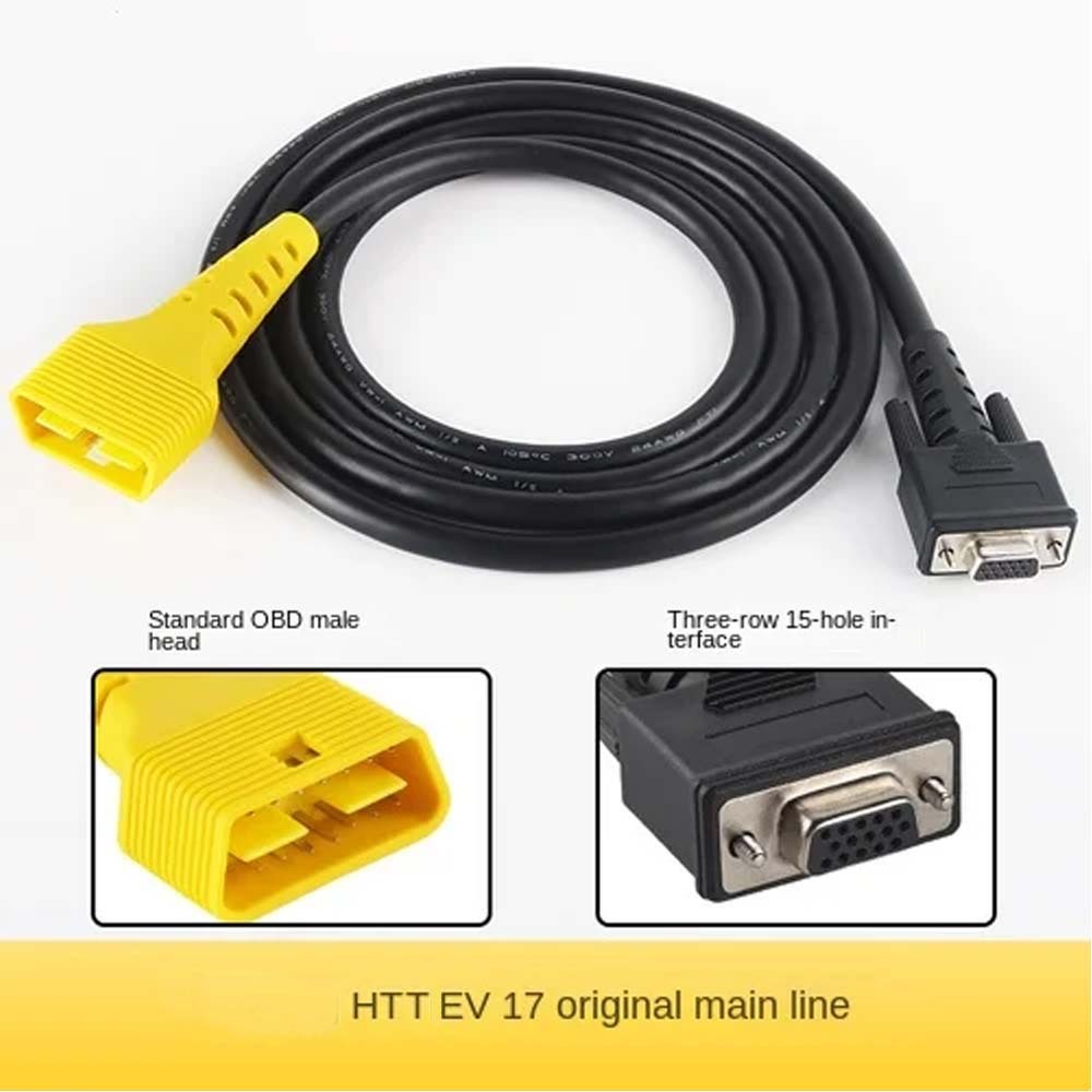 Extension Cables Three rows OBD2 16 Pin for Dbscar7 Launch CR981 CR982 Main Cable Creader CR971 CR972 DB15 Pin For LAUNCH HTT EV17