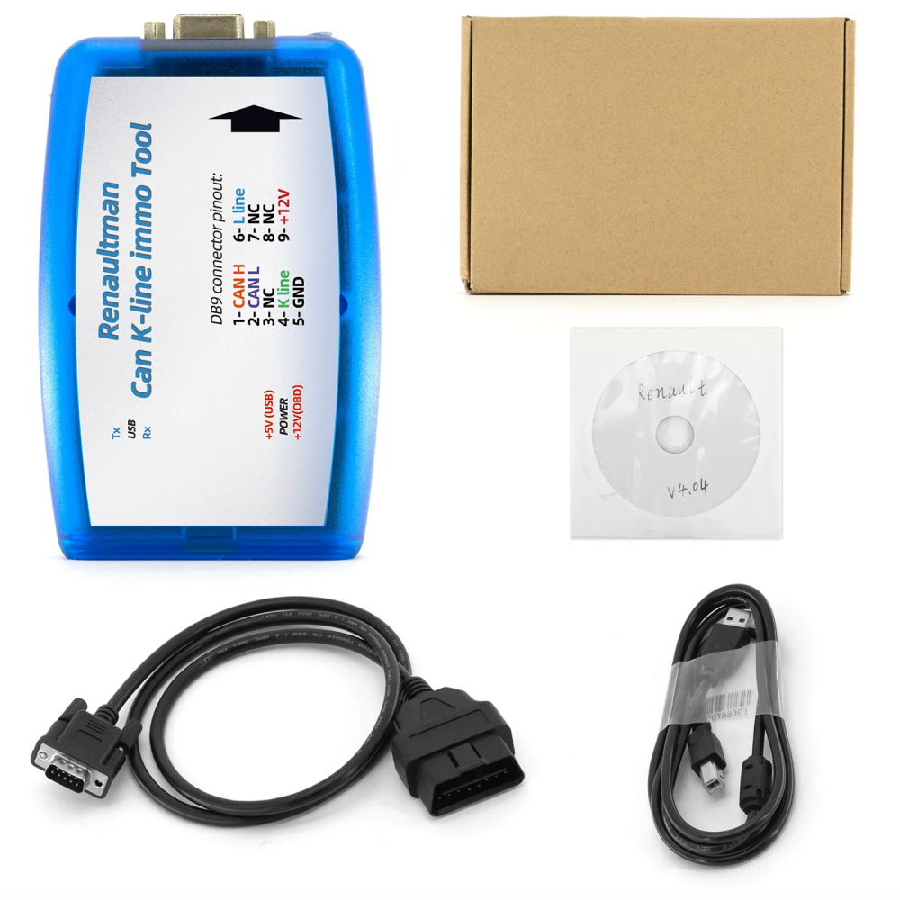 Renaultman Programmer Tool CAN K-Line IMMO V4.04 suitable Ecu Tool For Renault