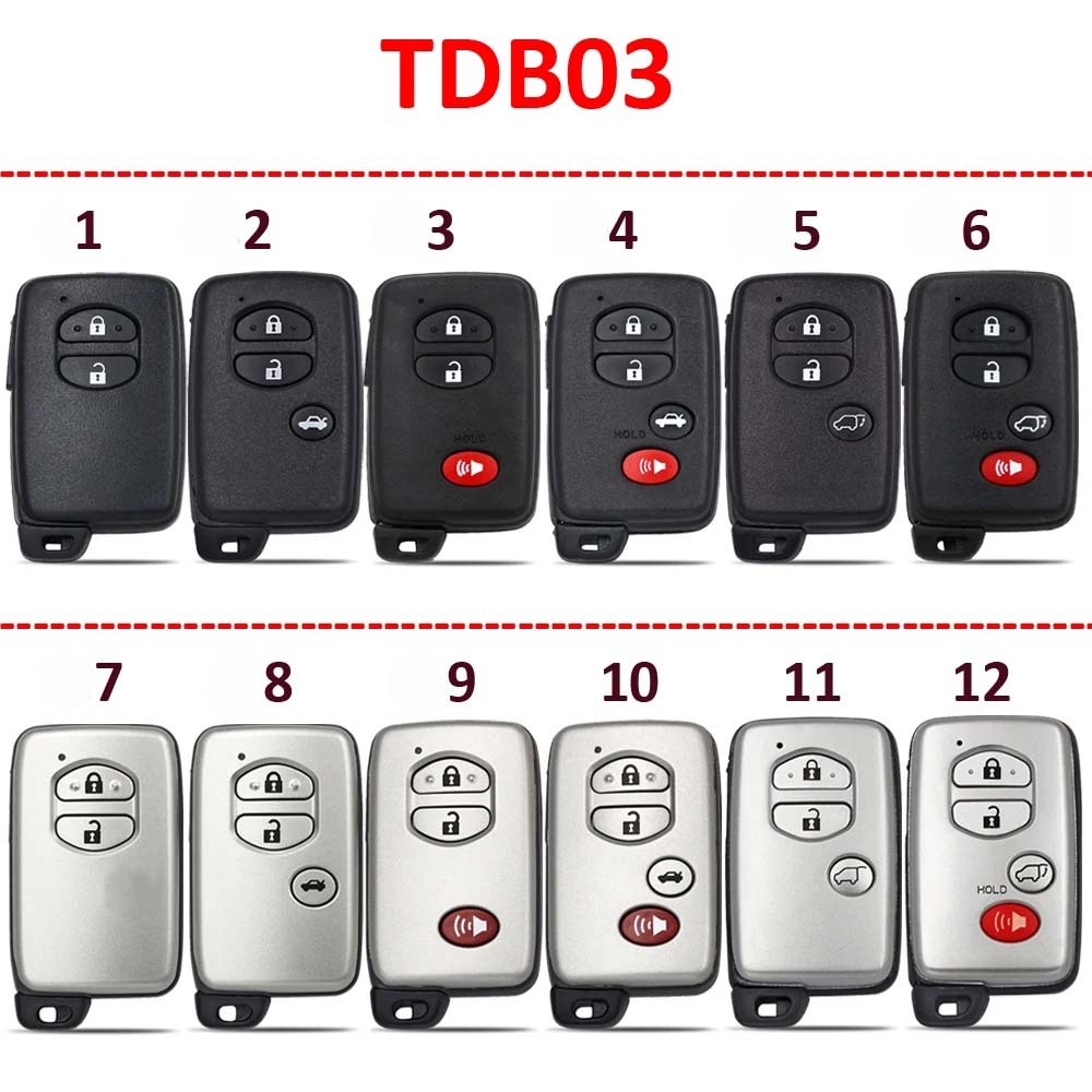 KEYDIY KD 4D Smart Key Universal Remote TDB03 TDB04 TDB05 for Toyota Lexus FCCID:0140 3370 5290 0500 6601 0111 F433 A433 6221