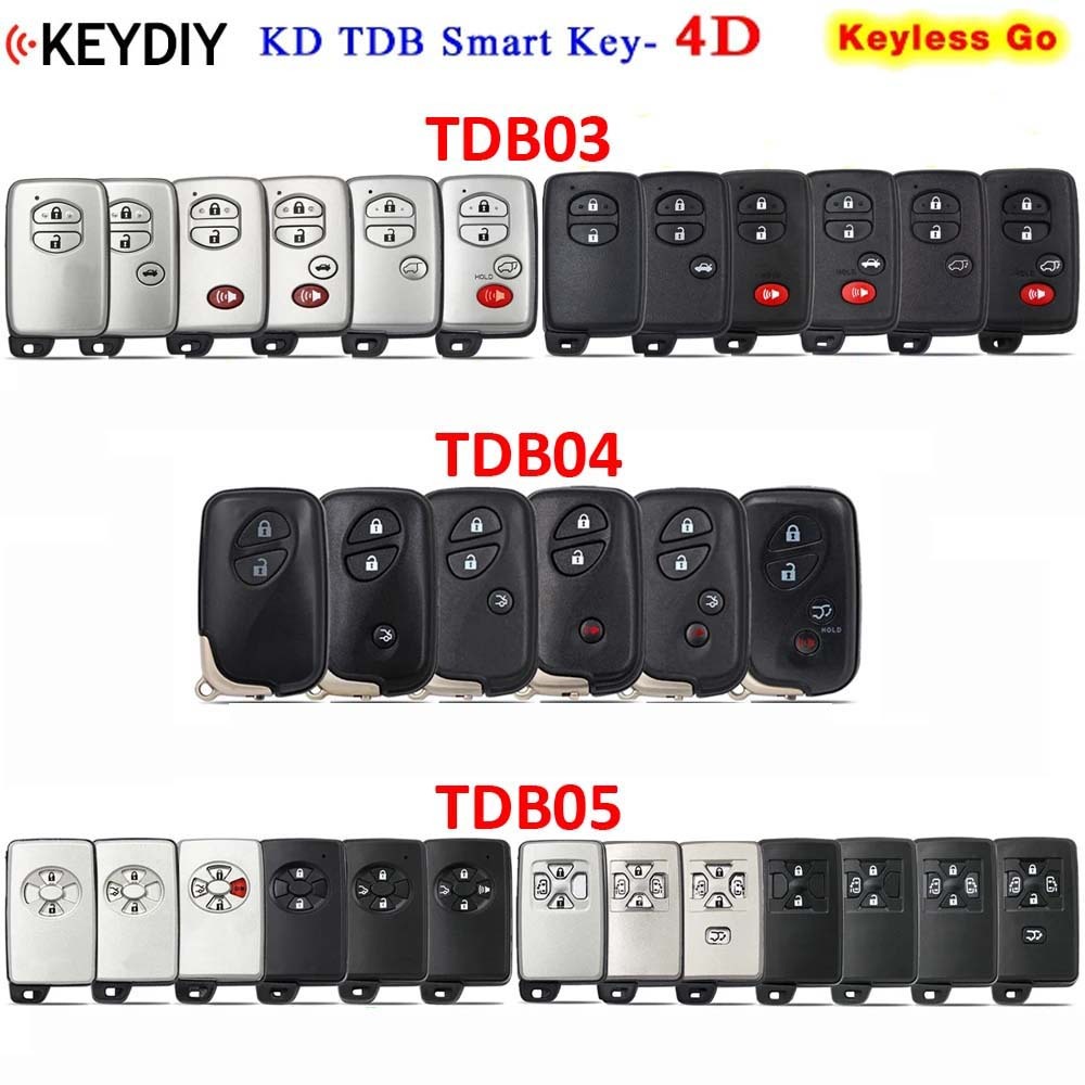 KEYDIY KD 4D Smart Key Universal Remote TDB03 TDB04 TDB05 for Toyota Lexus FCCID:0140 3370 5290 0500 6601 0111 F433 A433 6221
