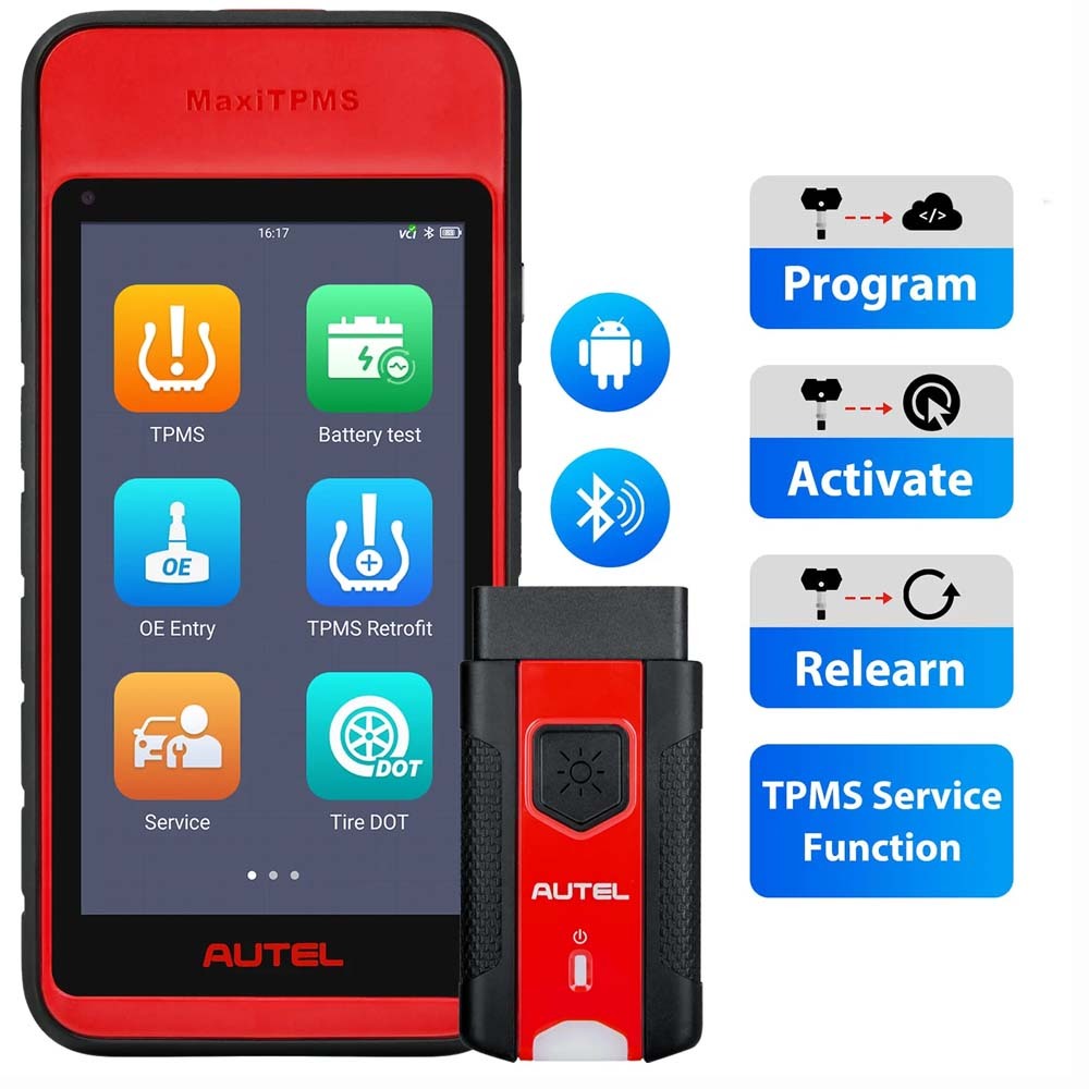 Autel MaxiTPMS ITS600 TPMS Relearn Tool, TPMS Programming Tool Activate/Relearn All Sensors, TPMS Diagnostics, 4 Reset Functions (Oil Reset, BMS, SAS, EPB), Auto VIN (Free Update) Upgraded Version of TS508