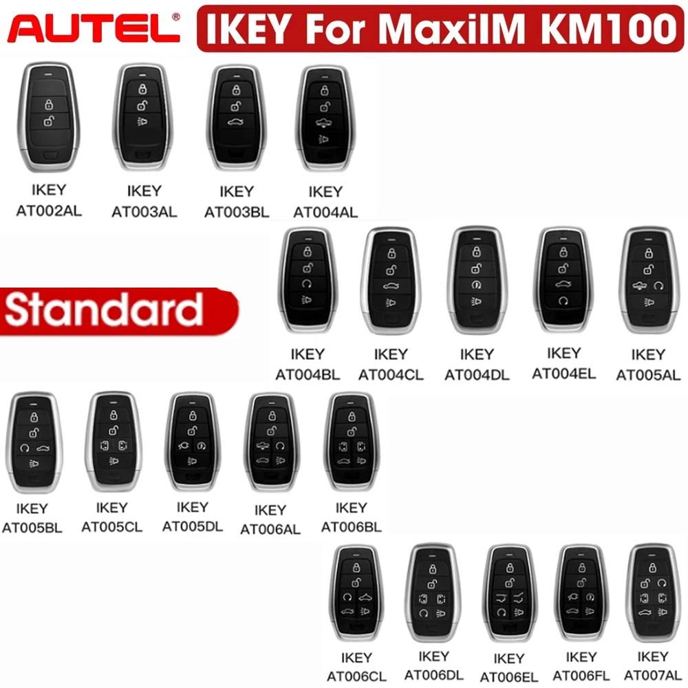 Autel MaxiIM KM100 IKEY Newest Series Universal Programmable Smart Car Key Fob For BMW/Hyundai/Nissan/Chrysler/Ford/Honda/GM