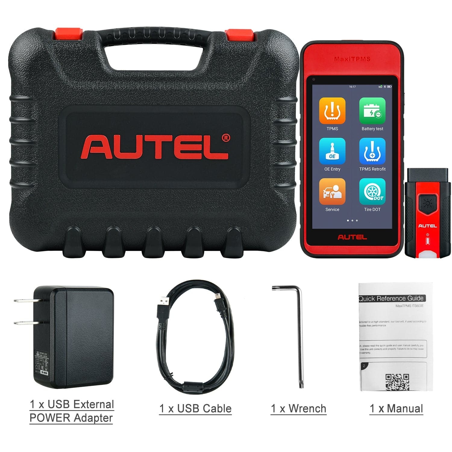 Autel MaxiTPMS ITS600 TPMS Relearn Tool, TPMS Programming Tool Activate/Relearn All Sensors, TPMS Diagnostics, 4 Reset Functions (Oil Reset, BMS, SAS, EPB), Auto VIN (Free Update) Upgraded Version of TS508