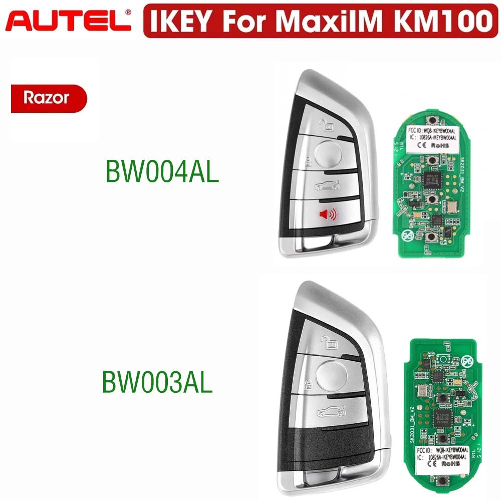 Autel MaxiIM KM100 IKEY Newest Series Universal Programmable Smart Car Key Fob For BMW/Hyundai/Nissan/Chrysler/Ford/Honda/GM