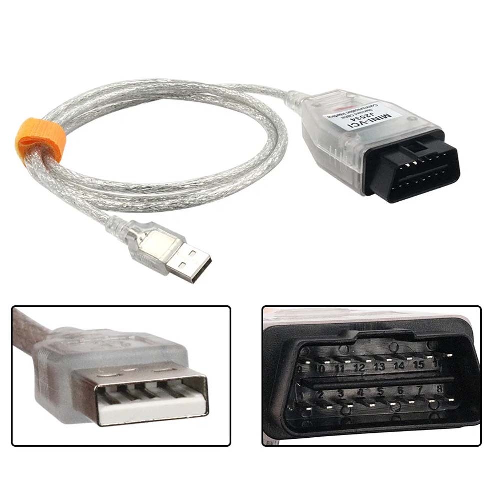 Mini Vci For Toyota J2534 OBD2 Car Diagnostic Cable FTDI Chip TIS Techstream MINI-VCI OBD2 Auto Diagnostic Scanner