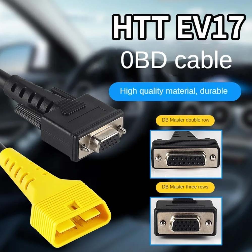 Launch Original DBScar VII Cable 200CM DR15 To OBD2 16Pin HTT EV17 Extension Cable 60CM