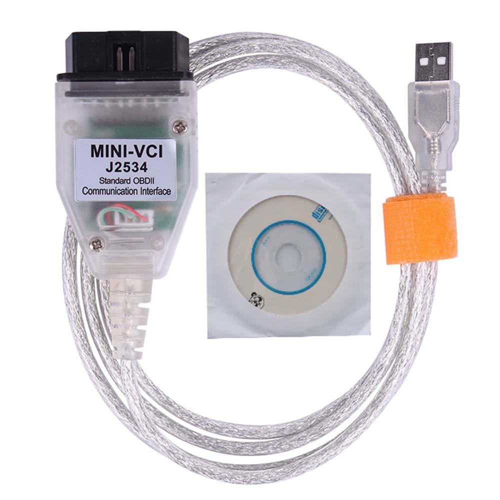 Mini Vci For Toyota J2534 OBD2 Car Diagnostic Cable FTDI Chip TIS Techstream MINI-VCI OBD2 Auto Diagnostic Scanner
