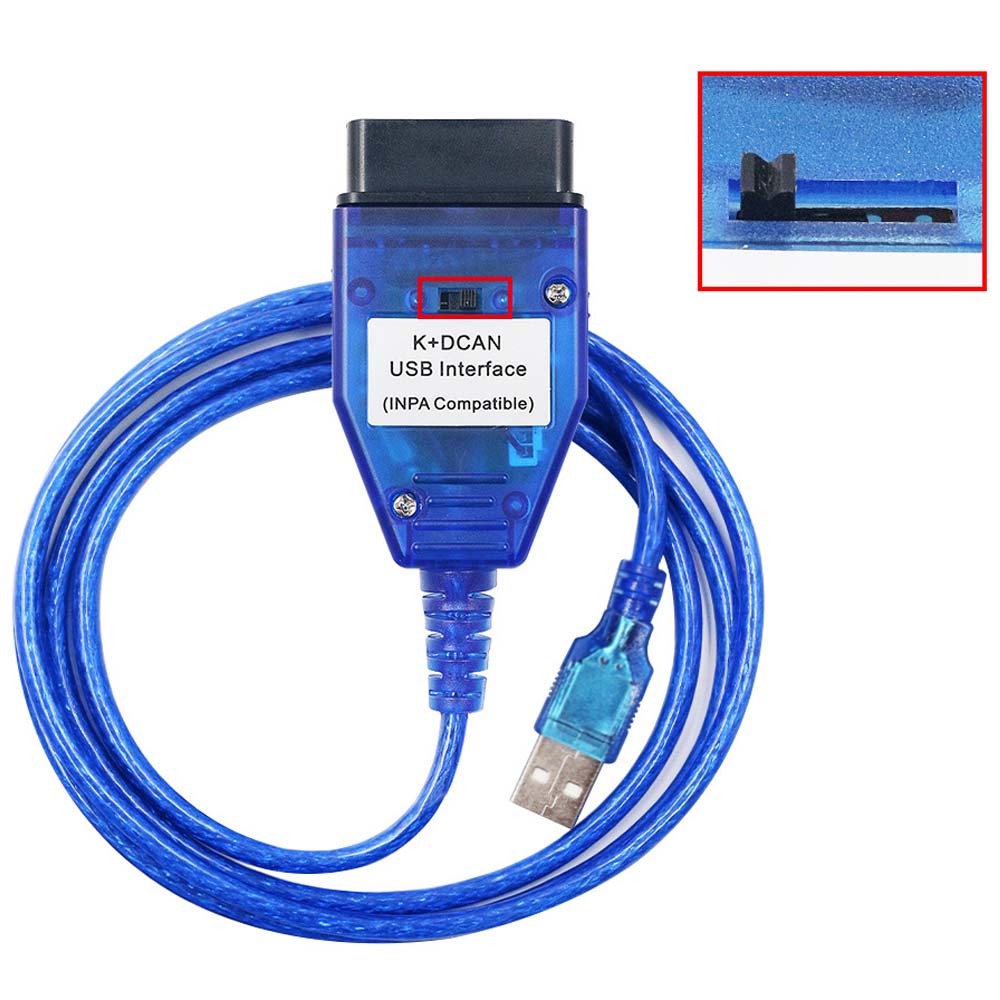 Inpa K+CAN K+DCAN FT232RL Suitable For BMW Diagnostic Tools Car Detection line Switch Blue/White