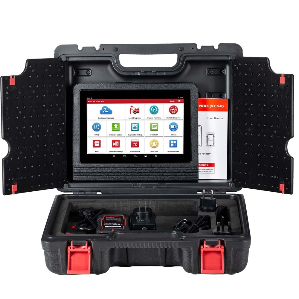 Launch X431 V+5.0 PRO3 10.1inch Tablet with X-431 SmartLink C 2.0 Heavy-duty Truck Module for Commercial Vehicles/ Passenger/ New Energy Car