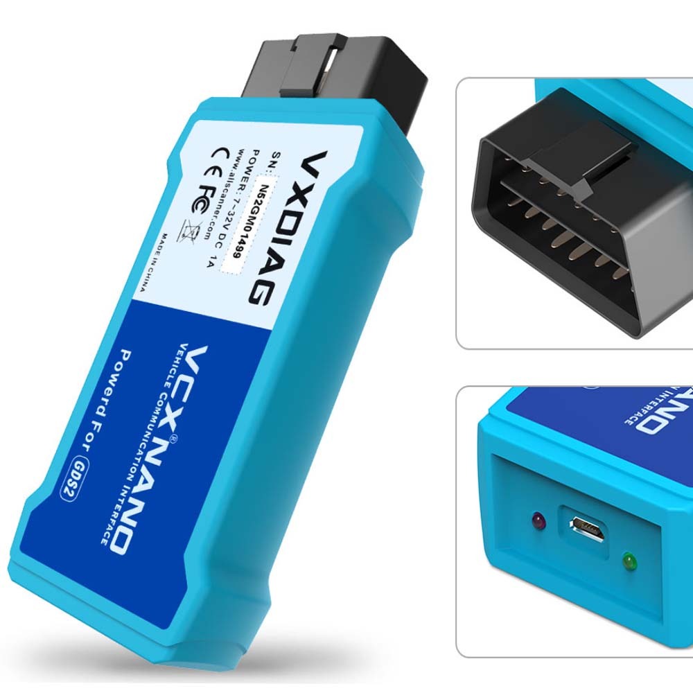 VXDIAG VCX NANO NX600 for GM / OPEL GDS2 Tech2WIN DPS Diagnostic Tool