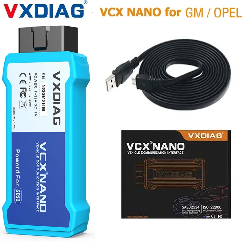 VXDIAG VCX NANO NX600 for GM / OPEL GDS2 Tech2WIN DPS Diagnostic Tool
