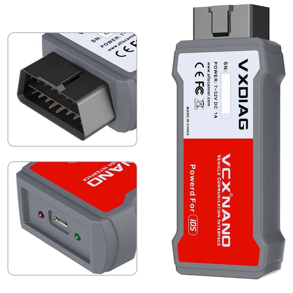 VXDIAG VCX NANO NX500 Diagnostic Tool  for Ford / Mazda IDS 2 in 1 Support WIFI / USB Replacement VCM2