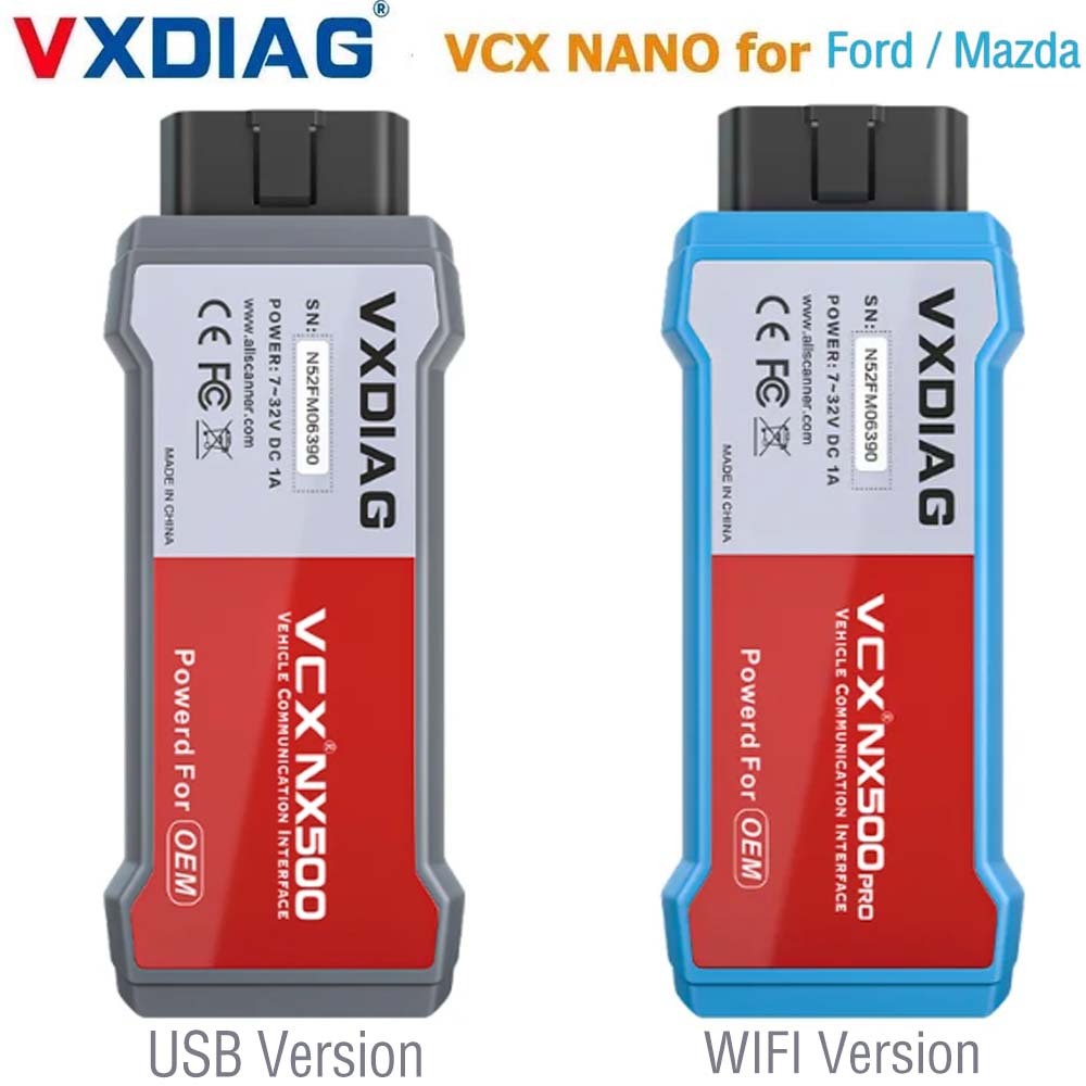 VXDIAG VCX NANO NX500 Diagnostic Tool  for Ford / Mazda IDS 2 in 1 Support WIFI / USB Replacement VCM2