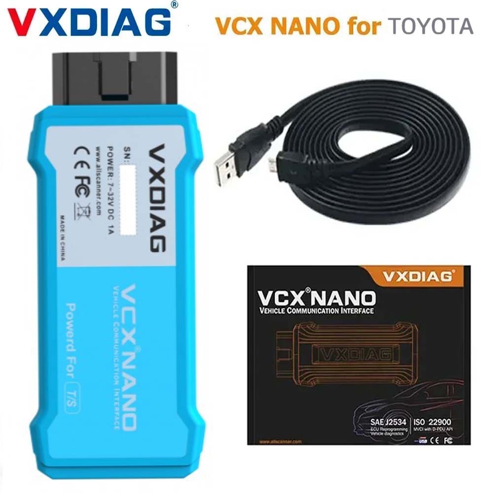 VXDIAG VCX NANO NX400 Diagnostic Tool for TOYOTA TIS Techstream Compatible with SAE J2534 For Lexus