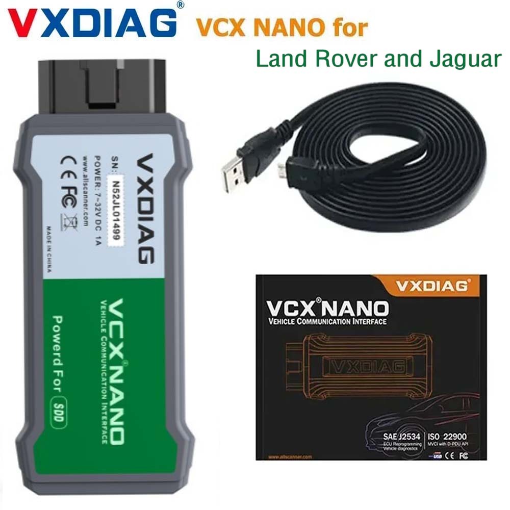 VXDIAG VCX NANO Diagnostic Tool for Land Rover and Jaguar with JLR SDD Software