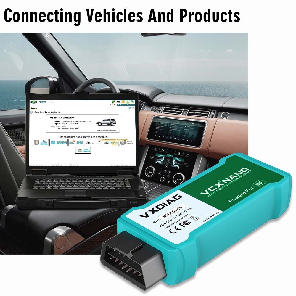 VXDIAG VCX NANO Diagnostic Tool for Land Rover and Jaguar with JLR SDD Software