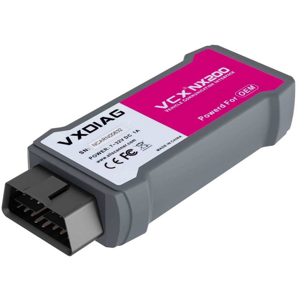 (USB Version) VXDIAG VCX NANO VCX NX200 Diagnostic Tool for Renault Clip OBD2 Scanner All Systems Diagnosis 2005-2022