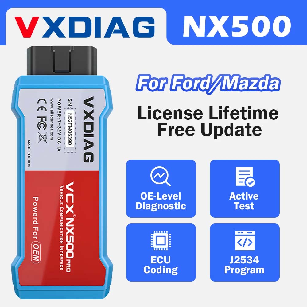 VXDIAG VCX NANO NX500 Diagnostic Tool for Ford / Mazda IDS 2 in 1