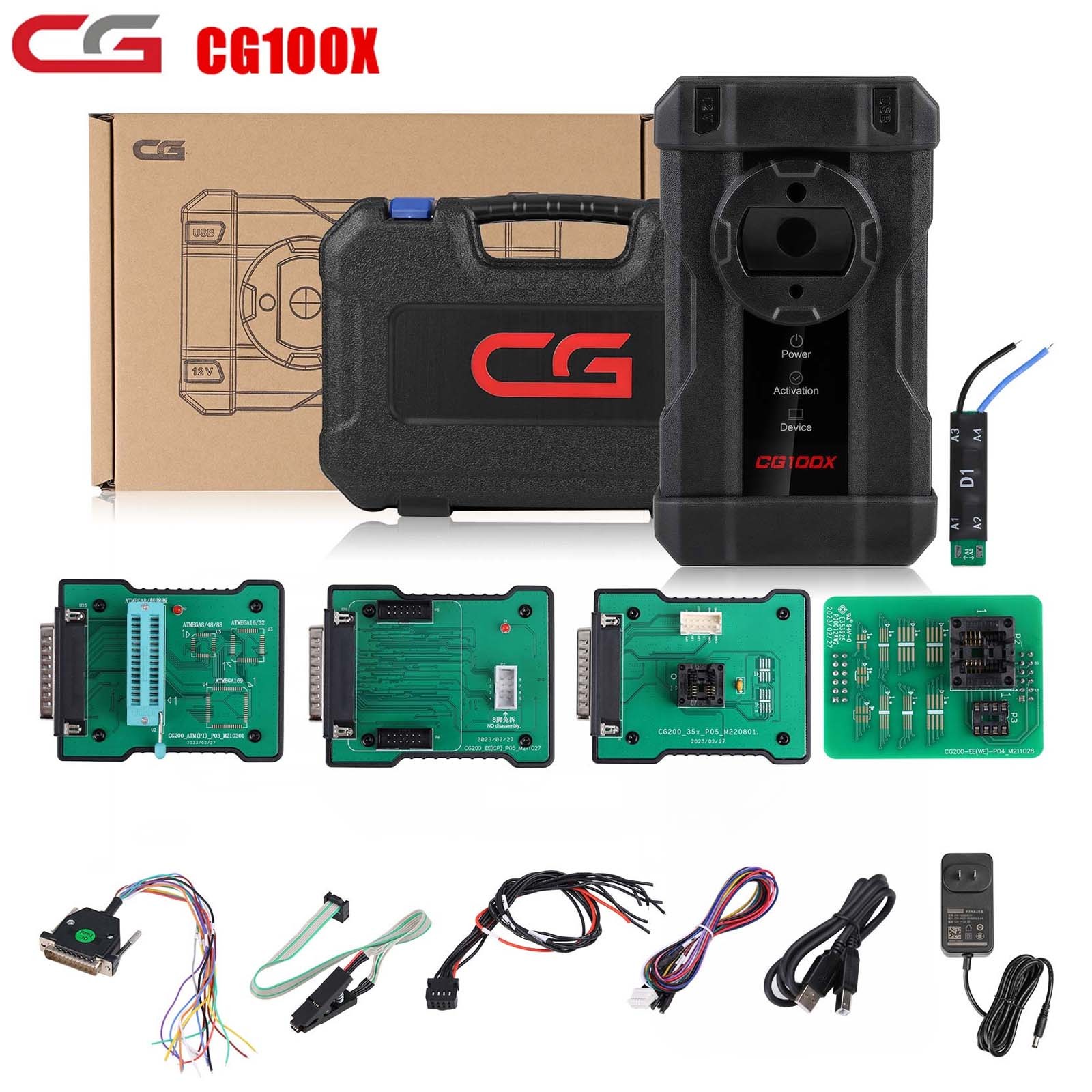 CGDI CG100X Programmer for Airbag Reset Mileage Adjustment and Chip Reading Support MQB Add RH850 R7F701407 Get Free Pro V2 and D1 MQB Adapter
