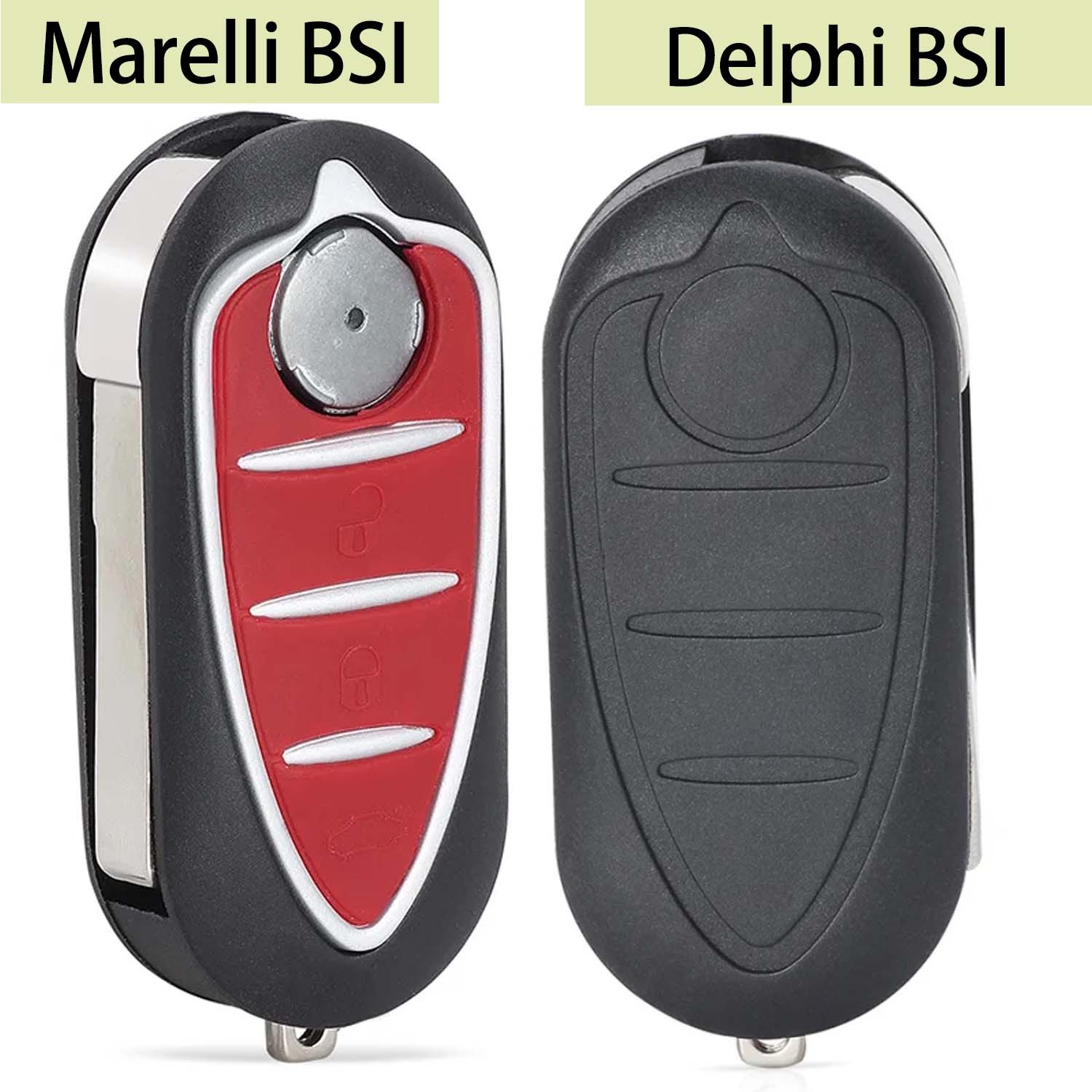 (433Mhz) Marelli BSI Flip Remote Key Delphi BSI Folding Key For Alfa Romeo Giulietta