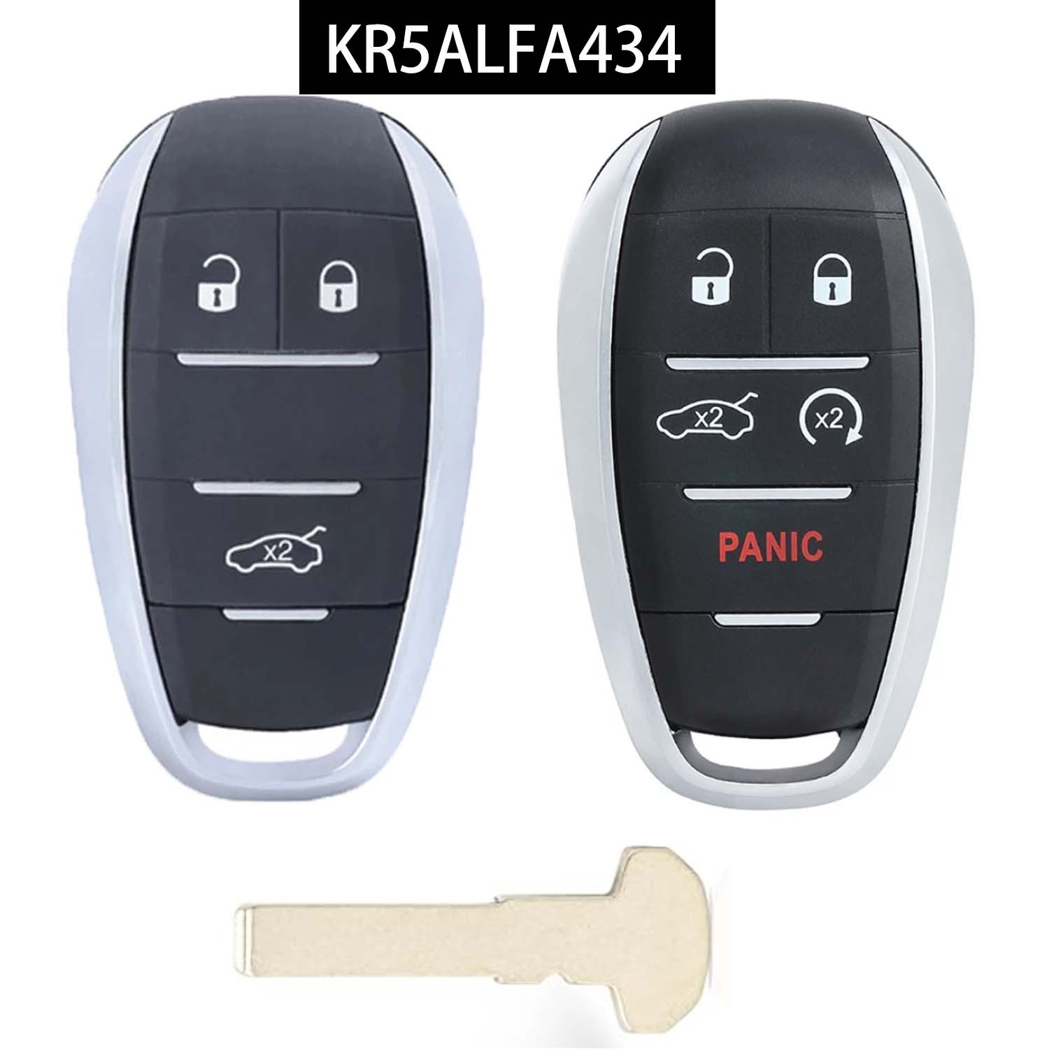 (433Mhz) KR5ALFA434 Keyless Smart Key For Alfa Romeo Giulia Stelvio