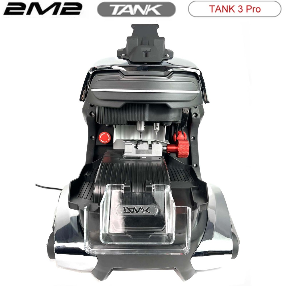2024 Automatic 2M2 CNC Tank 3 Pro Key Copy Cutting Machine Tank2 Pro For Make Car Keys Locksmiths Tool With Black Colour