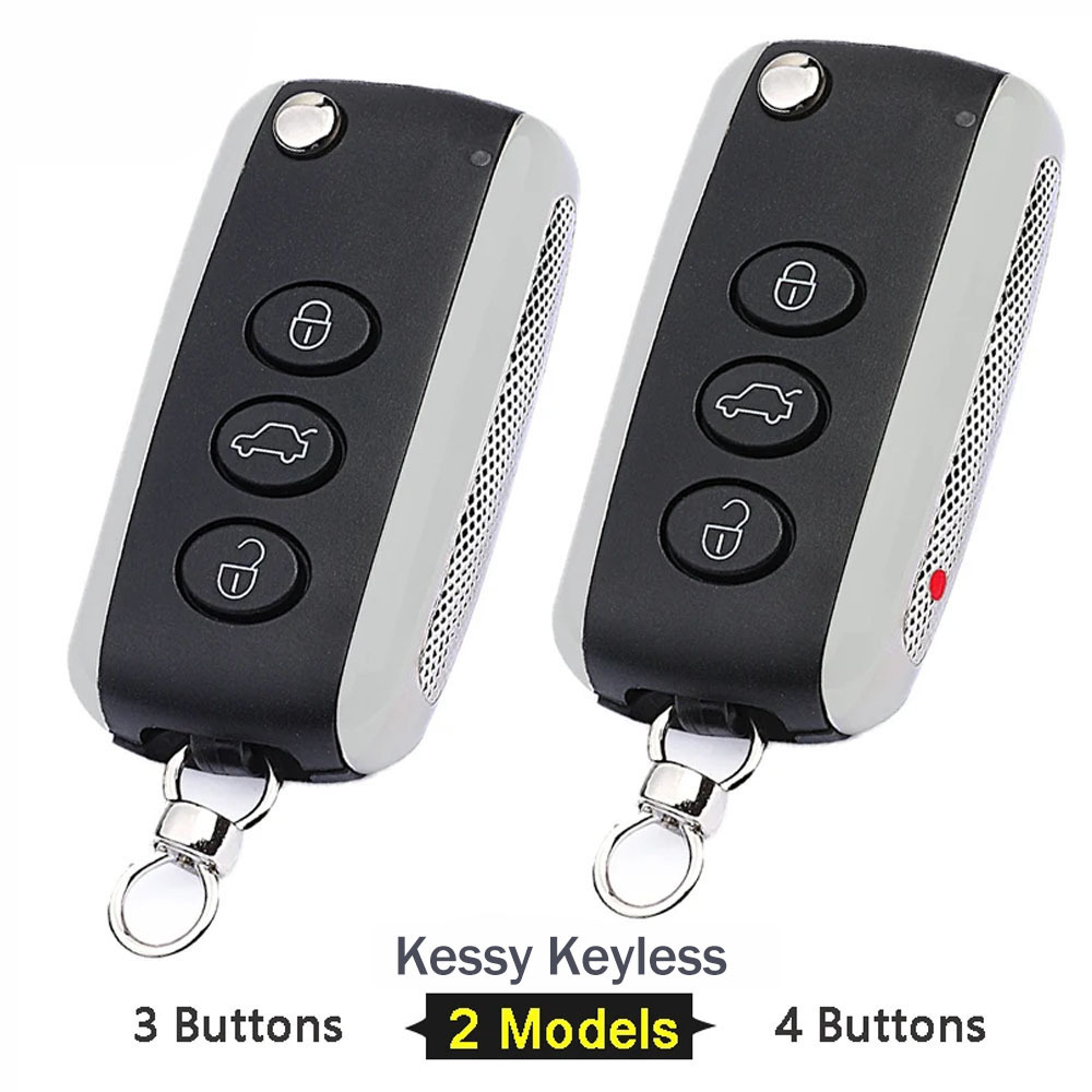 (433Mhz / 315MHz ) Kessy Keyless Flip Key Smart Key For Bentley Continental GT / Flying Spur