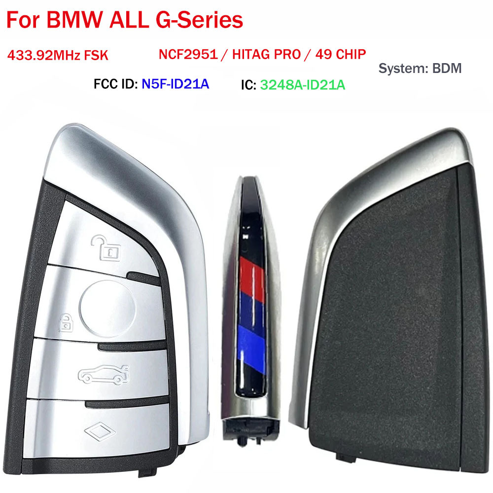 (433Mhz) N5F-ID21A Keyless Smart Key IC: 3248A-ID21A For BMW ALL G-Series