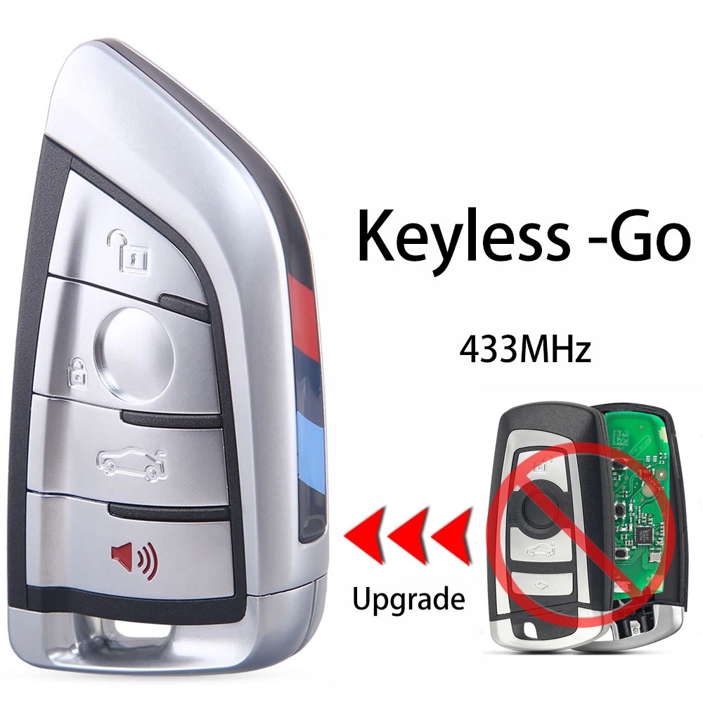 433MHz Upgrade Remote Smart Key CAS4 Modified Keyless-go 9226937-02 For BMW