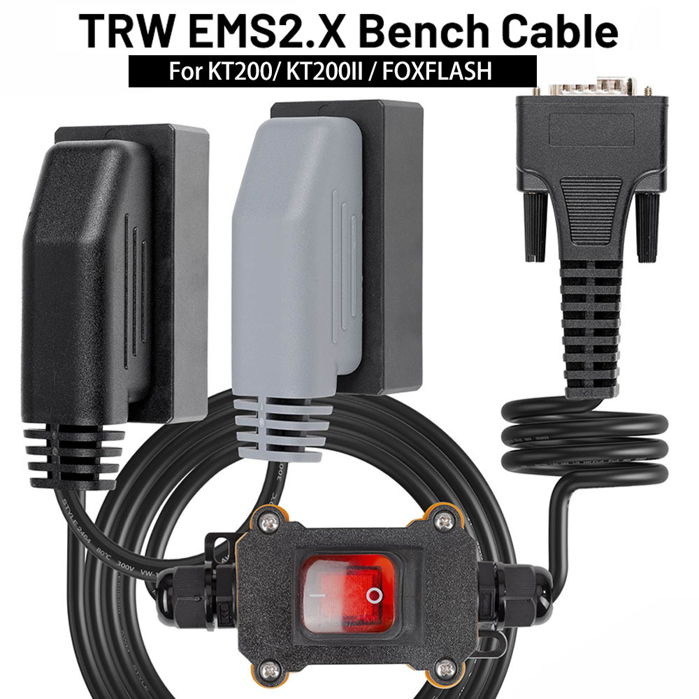 Volvo Renault TRW EMS2.X Bench Cable for KT200 II / KT200,Support TRW EMS 2.2 / EMS 2.3 / EMS 2.4 Before 2021