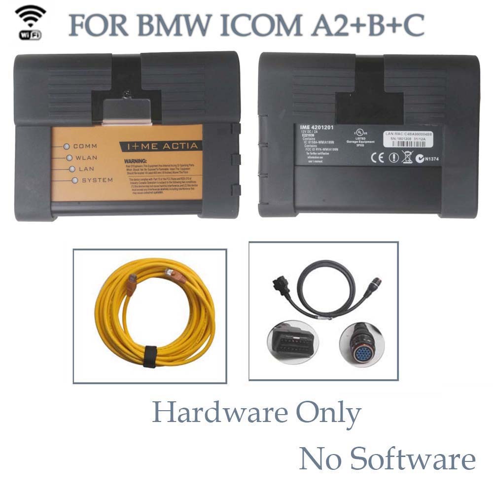(Wi-Fi / LAN)  BMW ICOM A2+B+C Diagnostic KIT Double board