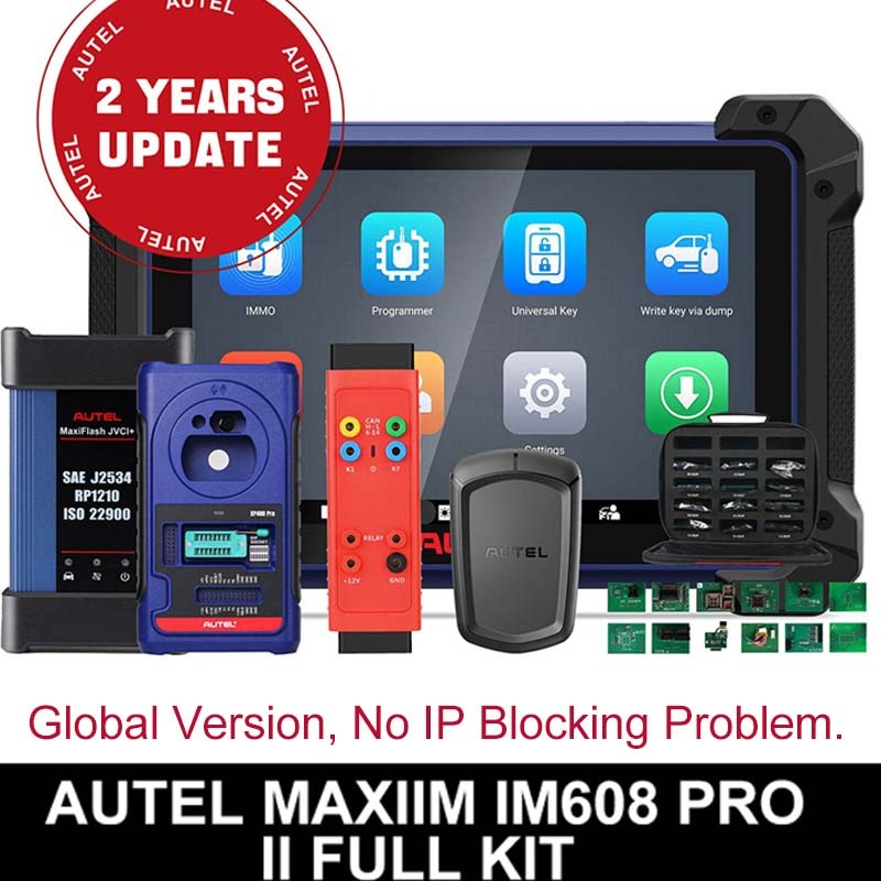 (Global Version) 2024 Autel MaxiIM IM608 PRO II (Autel IM608 II) Full Kit Plus IMKPA Accessories with Free G-Box3 APB112