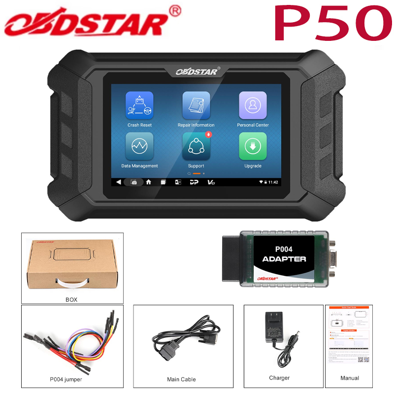 2024 OBDSTAR P50 Airbag Reset Tool Covers 86 Brands and 11600+ ECU Part No. by OBD/Bench Support Battery Reset/ SAS Reset