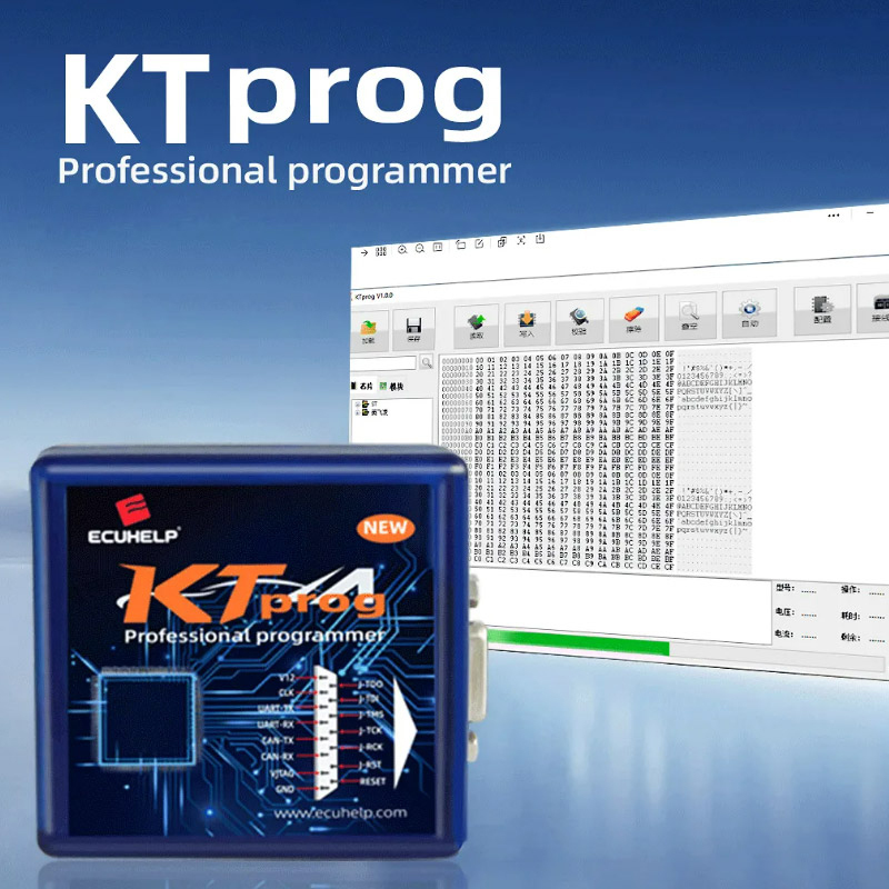 ECUHELP KTprog Chip Programmer,Support Read and Write ST10F275/ Infineon TC265D/ TC275T/ TC277