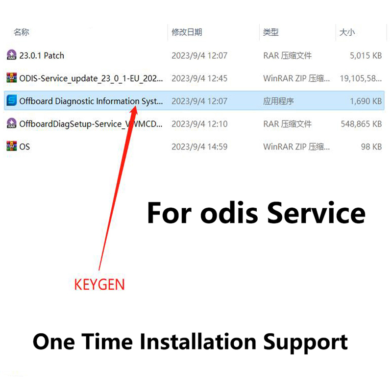 For ODIS Service V23.01 Odis Engineering Version 17.0.1 Lastest Software With Keygen Odis-S ODIS-E Supported VAS6154a VCX
