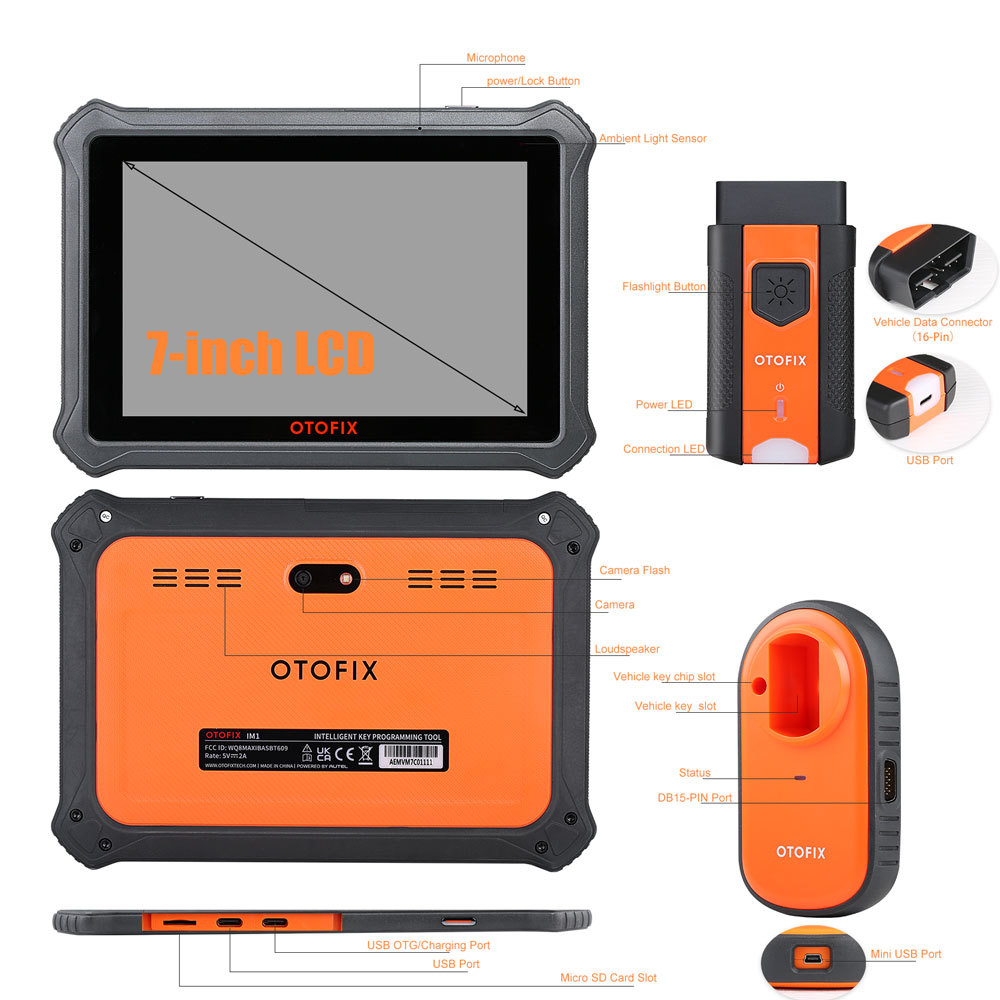 OTOFIX IM1 Advanced IMMO Key Programmer with the XP1 key programmer and Diagnostic Tool