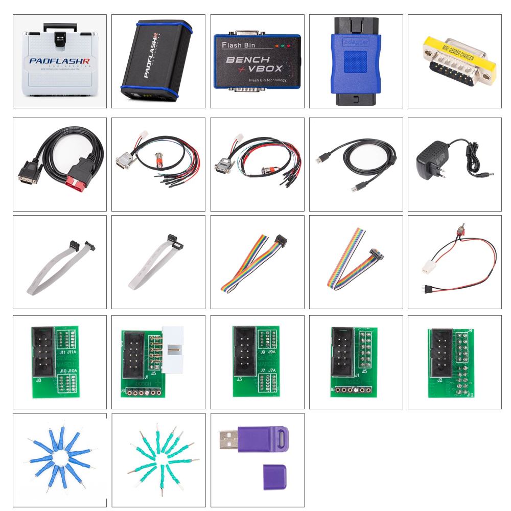 PADFLASH Full Version ECU Tool TCU Programmer with USB Dongle OBD Bench Boot Supports Checksum VR Files