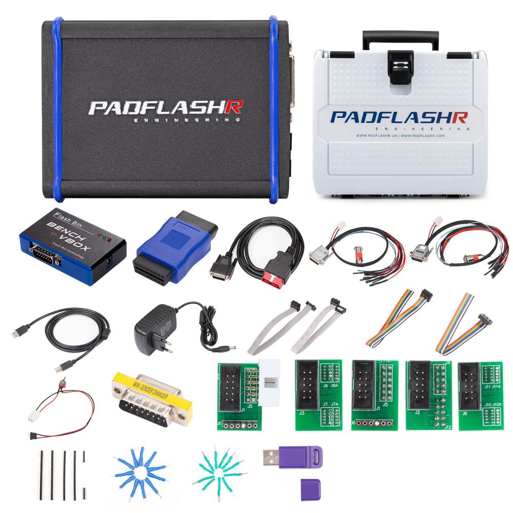 PADFLASH Full Version ECU Tool TCU Programmer with USB Dongle OBD Bench Boot Supports Checksum VR Files