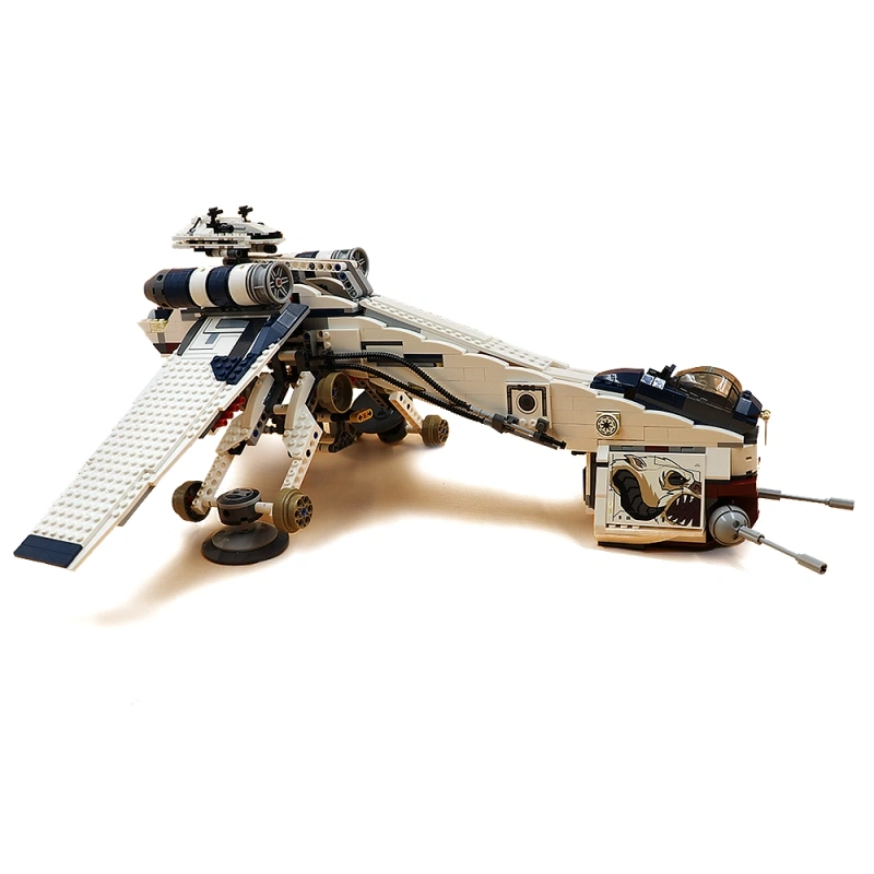 Republic Dropship with AT-OT Walker Star Wars Movie & Game compatible 10195