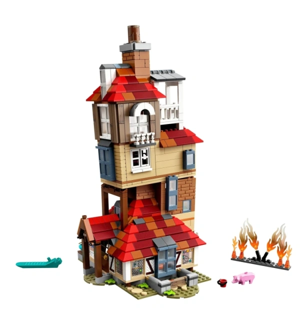 Attack on the Burrow Hogwarts Harry Potter Movie compatible 75980