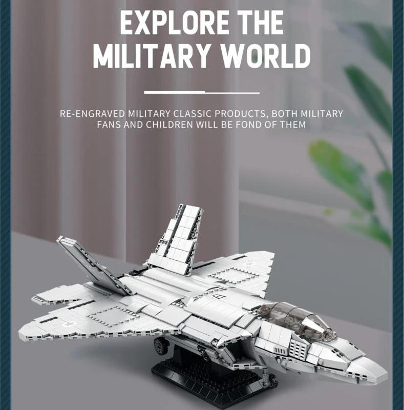 ReoBrix 33020 F-22 Fighter Military