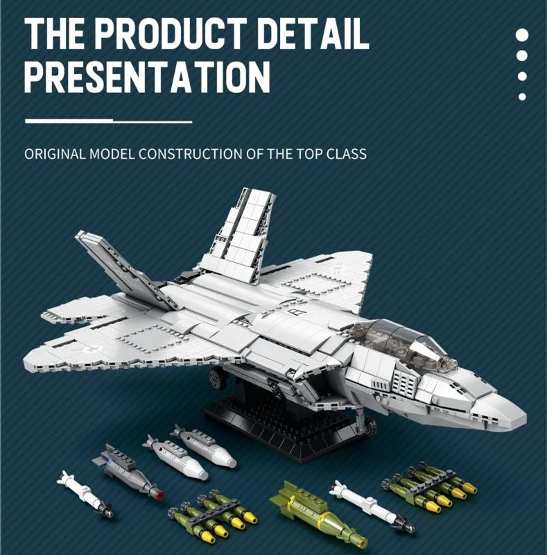 ReoBrix 33020 F-22 Fighter Military