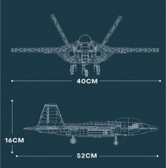 ReoBrix 33020 F-22 Fighter Military