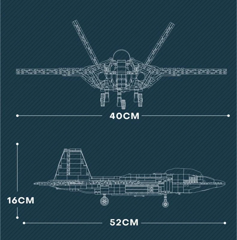 ReoBrix 33020 F-22 Fighter Military