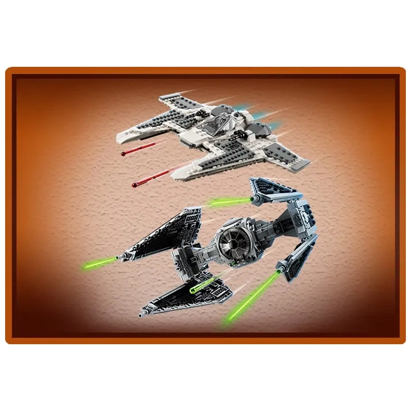 Mandalorian Fang Fighter vs. TIE Interceptor Star Wars Movie & Games 75348