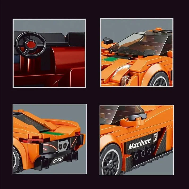 [With Display Box]Mould King 27004 McLaren P1 Speed Champions Racers