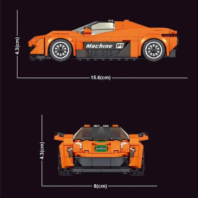 [With Display Box]Mould King 27004 McLaren P1 Speed Champions Racers